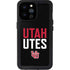 University of Utah Interlocking U iPhone 14 Pro Max Waterproof Case