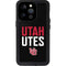 University of Utah Interlocking U iPhone 14 Pro Waterproof Case