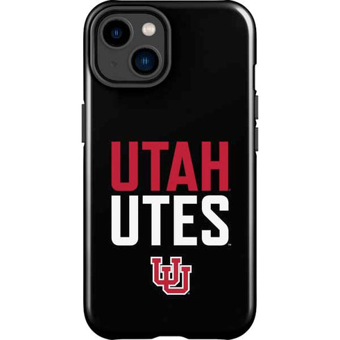 University of Utah Interlocking U iPhone 15 Impact Case
