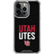 University of Utah Interlocking U iPhone 15 Pro Clear Case