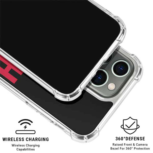 University of Utah Interlocking U iPhone 15 Pro Clear Case