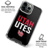 University of Utah Interlocking U iPhone 15 Pro Clear Case
