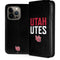 University of Utah Interlocking U iPhone 15 Pro Folio Case