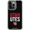 University of Utah Interlocking U iPhone 15 Pro Max Clear Case