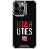 University of Utah Interlocking U iPhone 15 Pro Max Clear Case