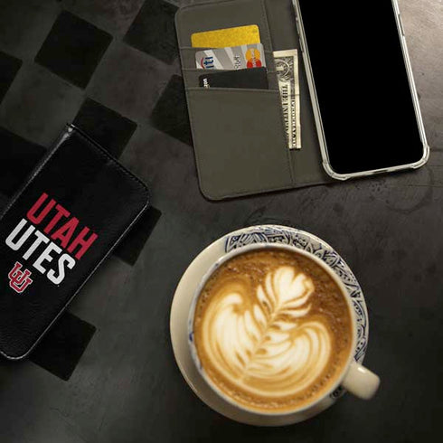 University of Utah Interlocking U iPhone 15 Pro Max Folio Case
