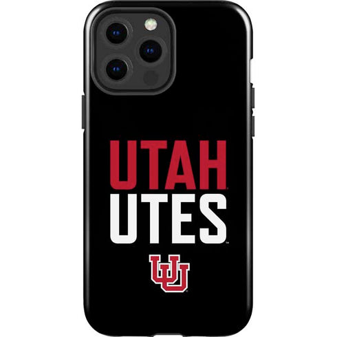 University of Utah Interlocking U iPhone 15 Pro Max Impact Case