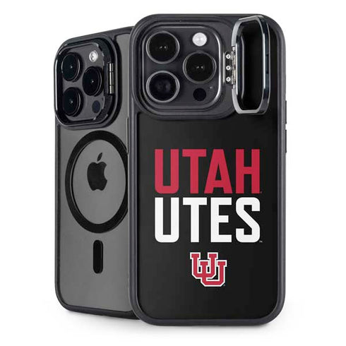 University of Utah Interlocking U iPhone 15 Pro Max Kickstand Case