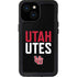 University of Utah Interlocking U iPhone 15 Waterproof Case