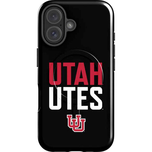 University of Utah Interlocking U iPhone 16 Magsafe Impact Case