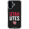 University of Utah Interlocking U iPhone 16 Plus Clear Case