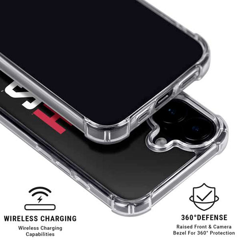 University of Utah Interlocking U iPhone 16 Plus Clear Case