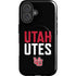 University of Utah Interlocking U iPhone 16 Plus Magsafe Impact Case