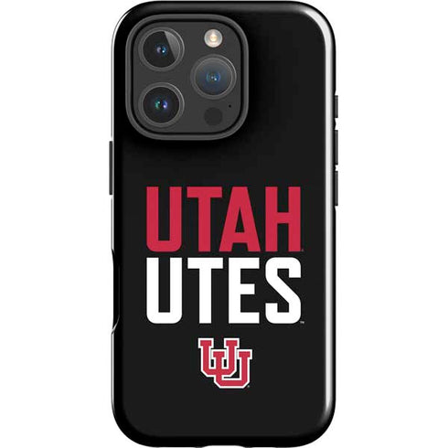 University of Utah Interlocking U iPhone 16 Pro Impact Case