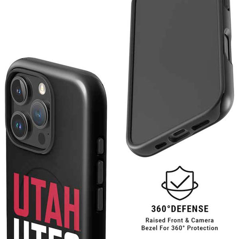 University of Utah Interlocking U iPhone 16 Pro Magsafe Impact Case