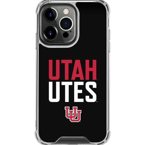 University of Utah Interlocking U iPhone 16 Pro Max Clear Case