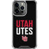 University of Utah Interlocking U iPhone 16 Pro Max Clear Case