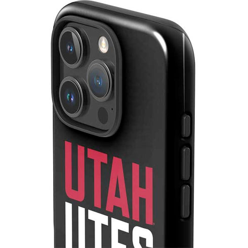 University of Utah Interlocking U iPhone 16 Pro Max Impact Case