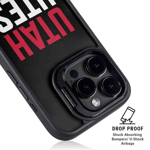 University of Utah Interlocking U iPhone 16 Pro Max Kickstand Case