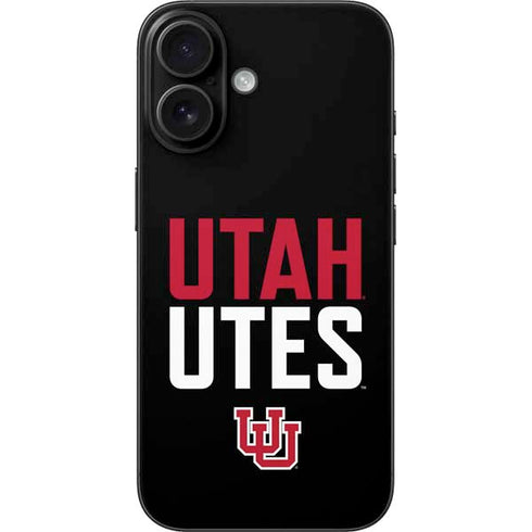 University of Utah Interlocking U iPhone 16 Skin