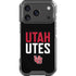 University of Utah Interlocking U iPhone 18 Pro Clear Case