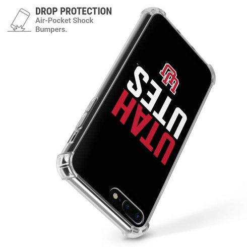 University of Utah Interlocking U iPhone 7/8 Plus Clear Case