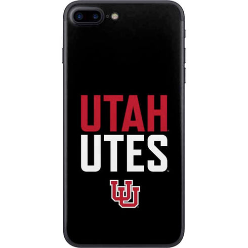 University of Utah Interlocking U iPhone 8 Plus Skin