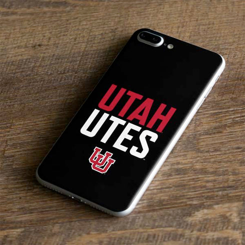 University of Utah Interlocking U iPhone 8 Plus Skin