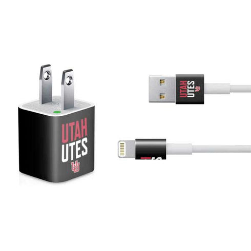 University of Utah Interlocking U iPhone Charger (5W USB) Skin