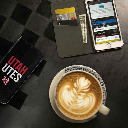 University of Utah Interlocking U iPhone SE (2nd & 3rd Gen) Folio Case