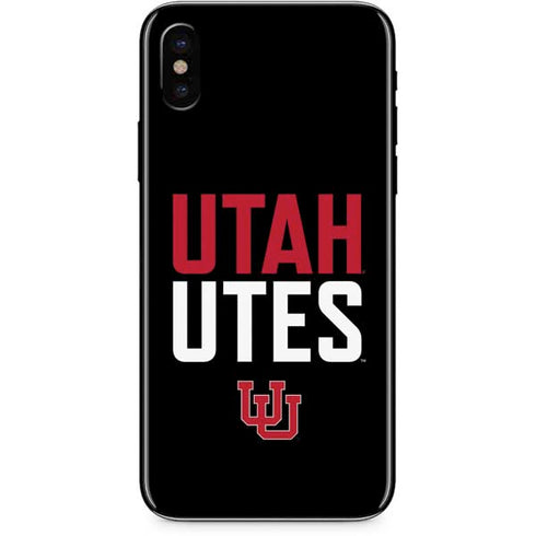 University of Utah Interlocking U iPhone X Skin