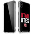University of Utah Interlocking U iPhone X/XS Clear Case