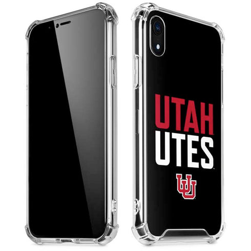 University of Utah Interlocking U iPhone XR Clear Case