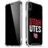 University of Utah Interlocking U iPhone XR Clear Case