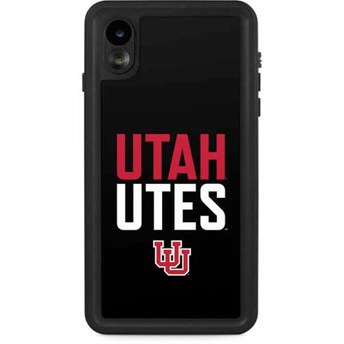University of Utah Interlocking U iPhone XR Waterproof Case