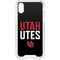 University of Utah Interlocking U iPhone XS Clear Case