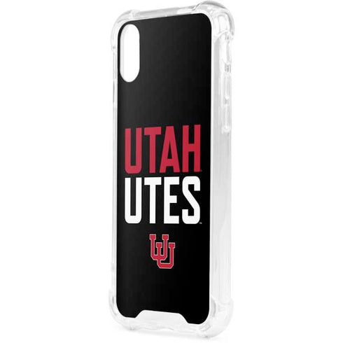 University of Utah Interlocking U iPhone XS Clear Case