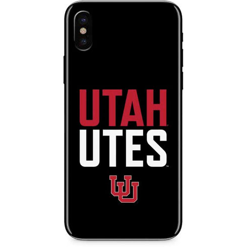 University of Utah Interlocking U iPhone XS Skin