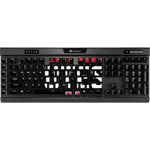 University of Utah Interlocking U K95 RGB PLATINUM Mechanical Gaming Keyboard Skin