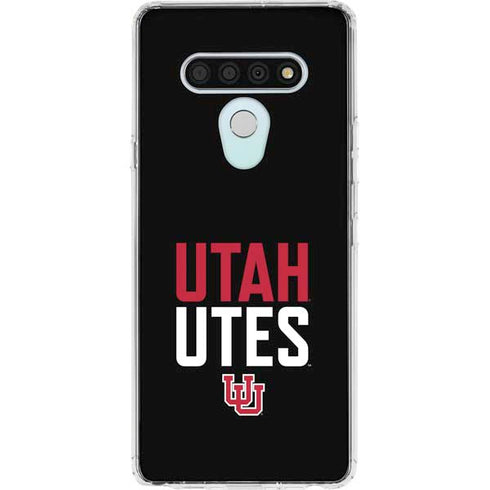 University of Utah Interlocking U LG Stylo 6 Clear Case