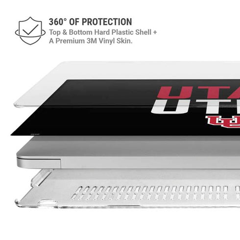 University of Utah Interlocking U MacBook Air 13in (2020) Case plus Skin