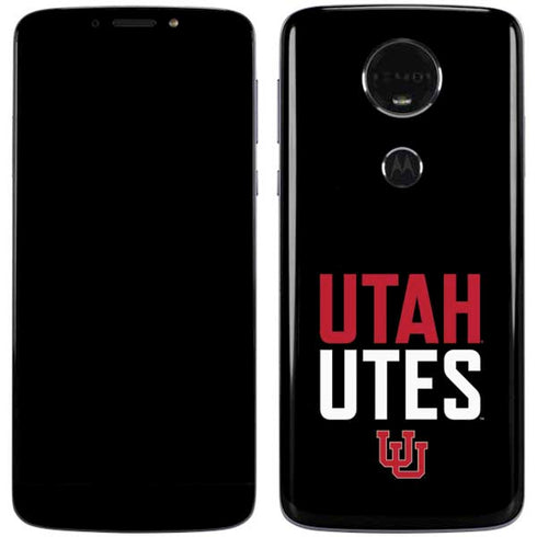 University of Utah Interlocking U Moto E5 Plus Skin