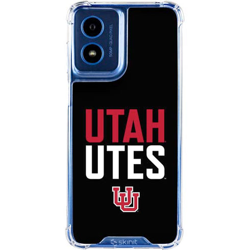 University of Utah Interlocking U Moto G 5G (2024) Clear Case