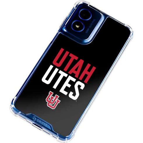 University of Utah Interlocking U Moto G 5G (2024) Clear Case