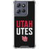 University of Utah Interlocking U Moto G Play 5G (2025) Clear Case