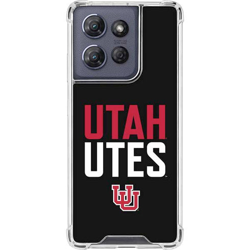 University of Utah Interlocking U Moto G Power 5G (2025) Clear Case