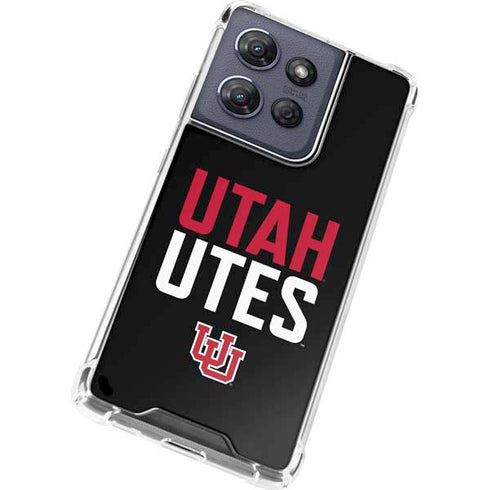 University of Utah Interlocking U Moto G Power 5G (2025) Clear Case