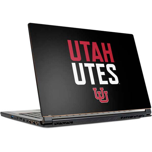 University of Utah Interlocking U MSI GS65 Stealth Laptop Skin