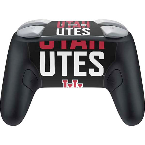 University of Utah Interlocking U Nintendo Switch 2 (2025) Pro Controller Skin
