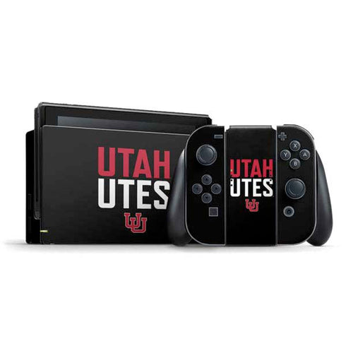 University of Utah Interlocking U Nintendo Switch Bundle Skin